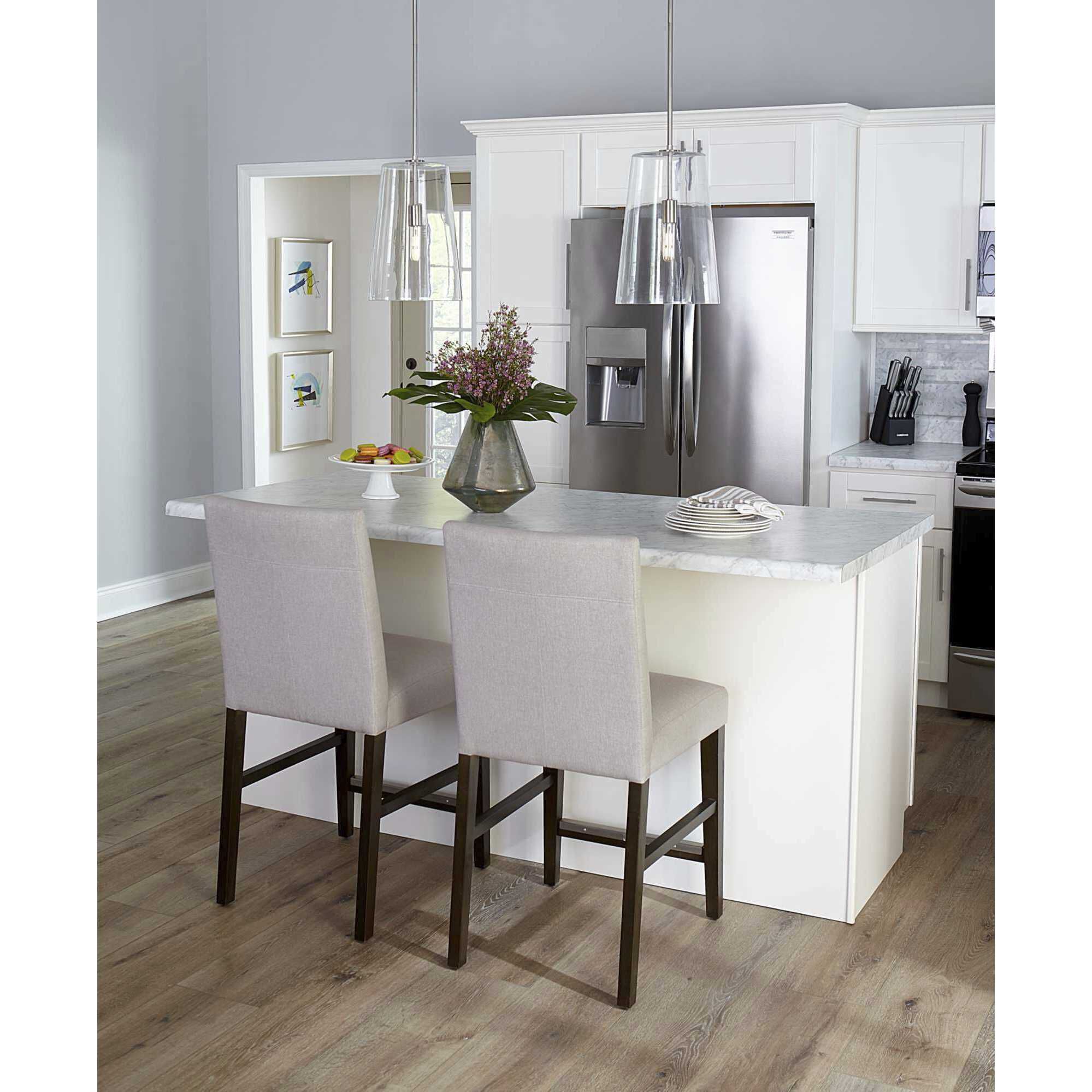 Clarion 1 Light Polished Nickel Pendant Ceiling Light, Medium